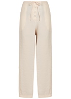Studio Nicholson Drawstring Straight-leg Modal-blend Trousers Beige