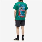 Tired Skateboards Men's Workstation Pocket T-Shirt in Dark Green