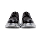 Alexander McQueen Black and Silver Tread Slick Derbys