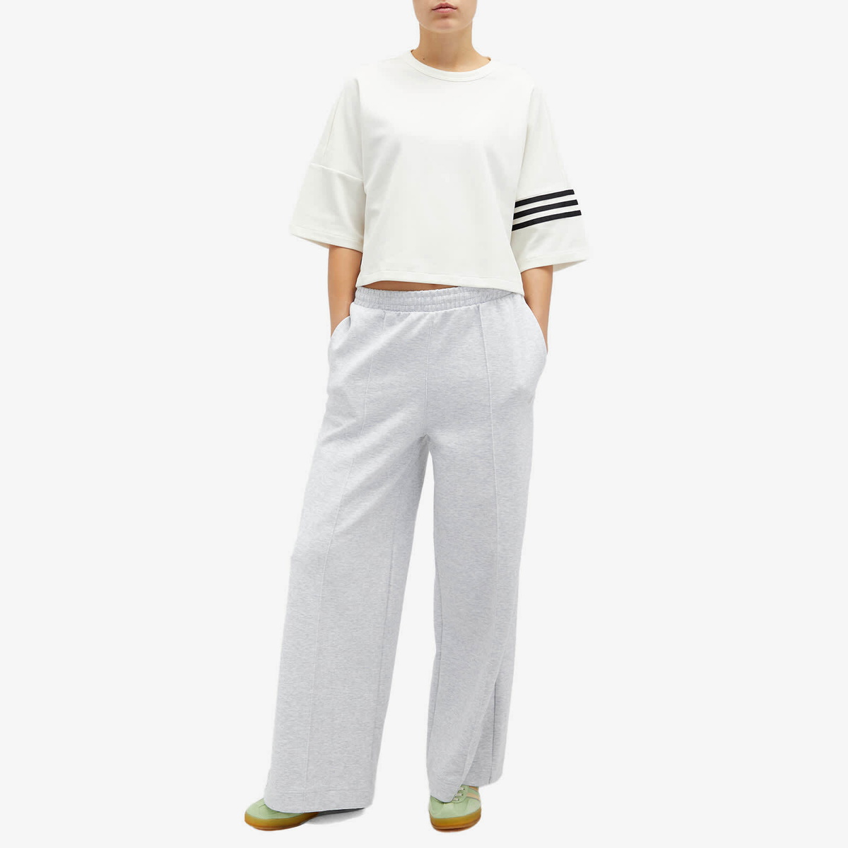 Adidas Women's Neucl T-Shirt in Cloud White Black