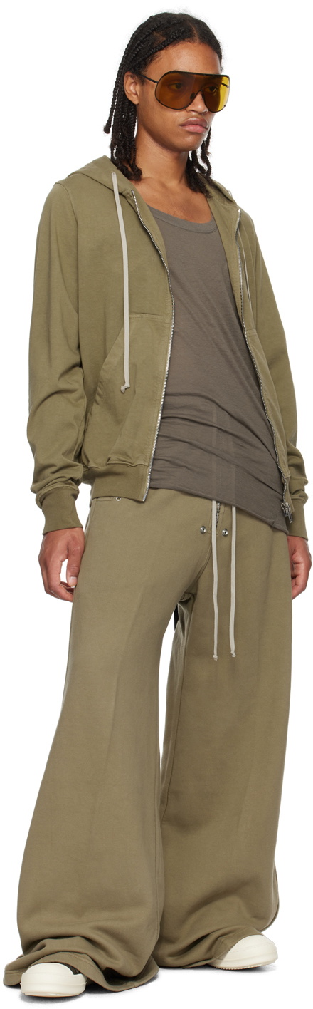 Rick Owens DRKSHDW Khaki Jason Hoodie Rick Owens Drkshdw