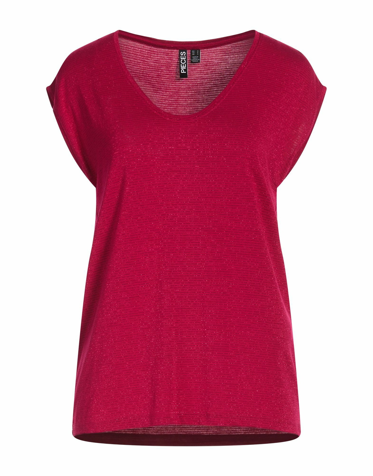 Pieces Womens T-shirt Garnet