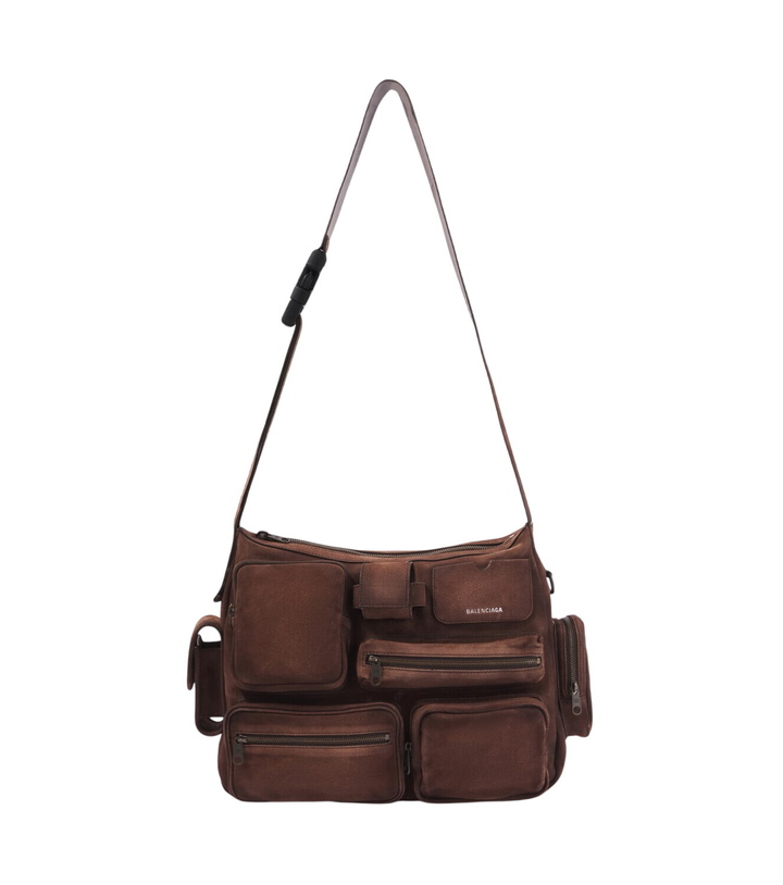 Photo: Balenciaga Superbusy suede messenger bag