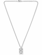 GUCCI - Logo-Engraved Silver Pendant Necklace