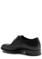 Saint Laurent Adrien Leather Derby Shoes Black