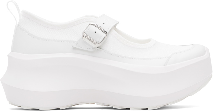 Photo: Comme des Garçons White Salomon Edition RX Marie Jeanne Platform Sneakers