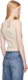 rag & bone Off-White 'The Slub Square Neck' Tank Top