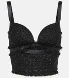 Versace Bouclé bustier