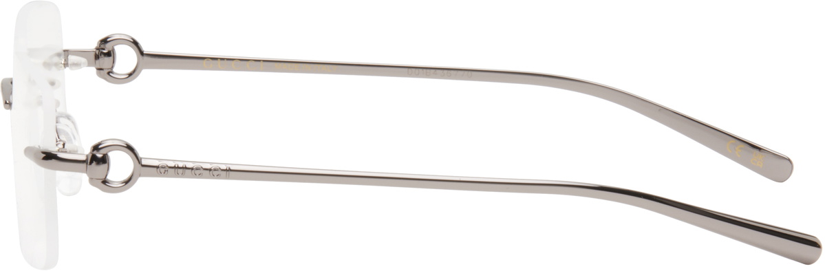 Gucci Silver Horsebit Glasses