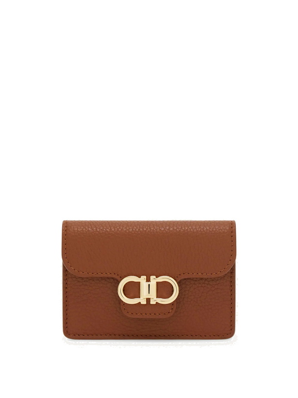 Photo: Ferragamo Womens Gancini key holder in Brown