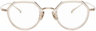 YUICHI TOYAMA. Gold Ludwig Glasses