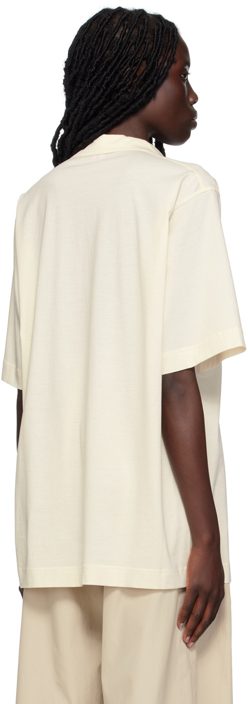 TOTEME Off-White Self-Tie Polo
