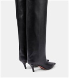 Amina Muaddi Fiona 60 nappa leather knee-high boots