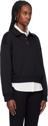 Filippa K Black Sweatshirt Polo