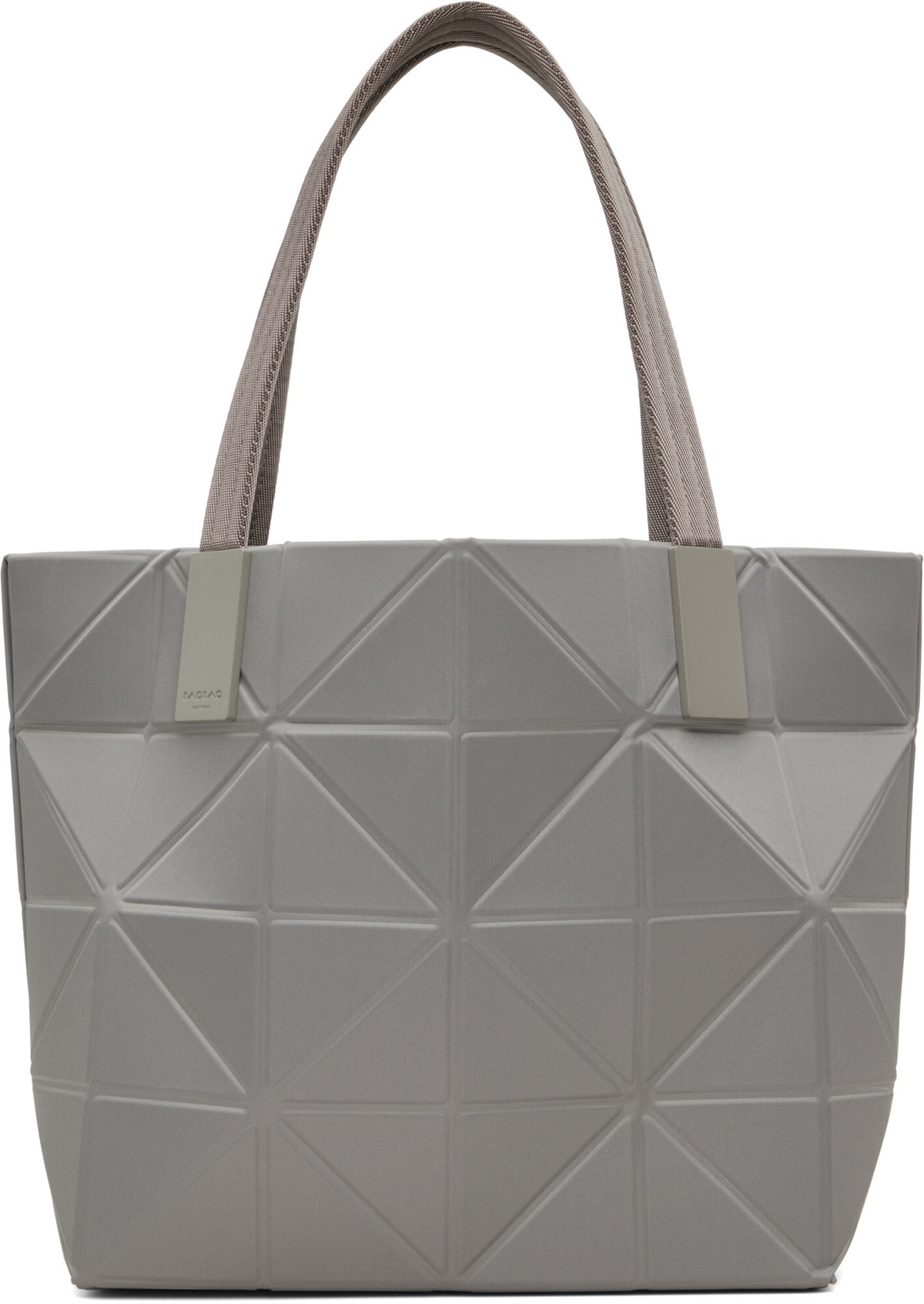 BAO BAO ISSEY MIYAKE Gray Track Bag