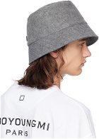 Wooyoungmi Gray Cotton Bucket Hat