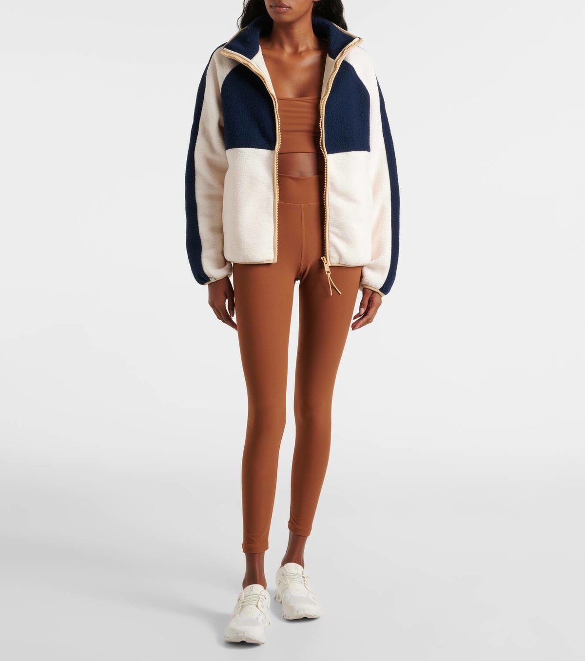 The Upside Harlow colorblocked fleece jacket The Upside