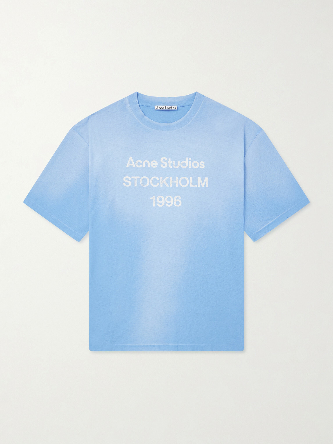 Acne Studios - Logo-Print Cotton T-Shirt - Blue
