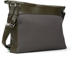 Kiko Kostadinov Gray & Khaki Jarocka Shoulder Bag