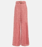 Zimmermann - Kaleidoscope lace wide-leg pants