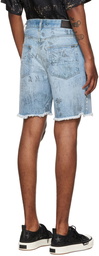 AMIRI Blue Military Stencil Shorts