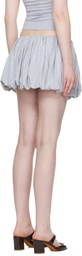 Belle Anna Gray Balloon Miniskirt