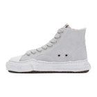 Miharayasuhiro Grey Over-Dyed OG Sole Peterson High Sneakers