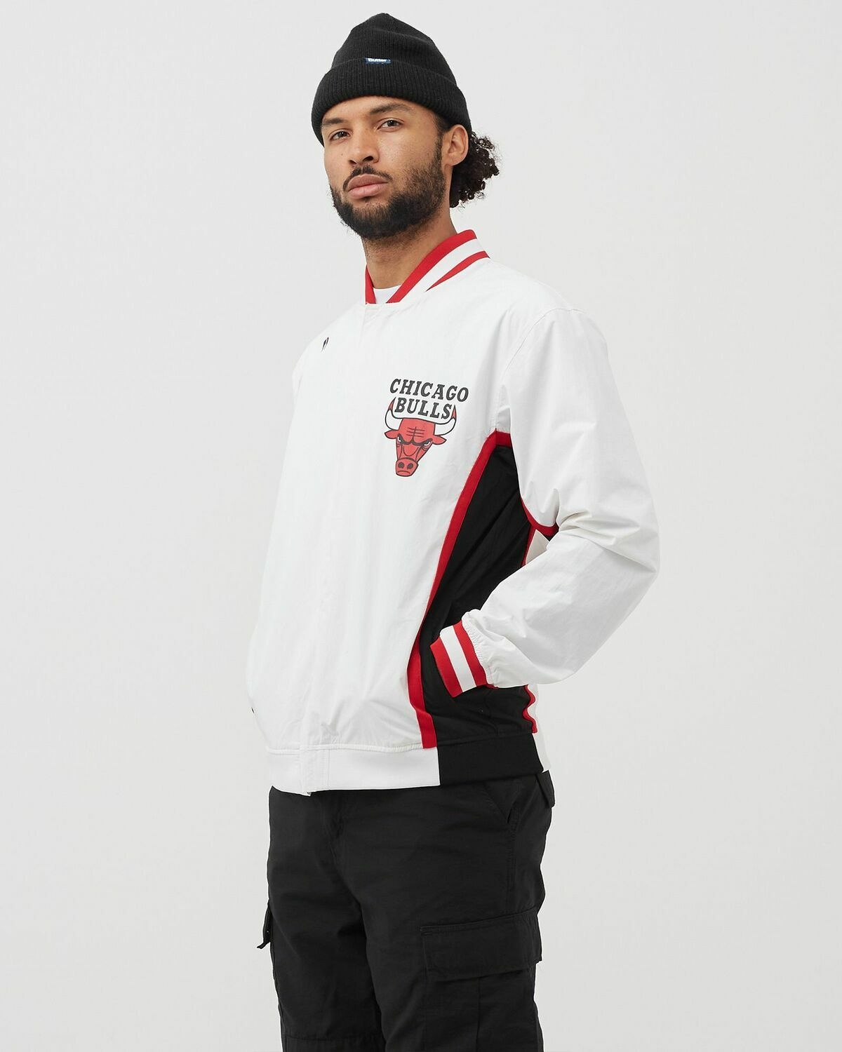 Mitchell & Ness Nba Authentic Warm Up Jacket Chicago Bulls 1992 93 White - Mens - College Jackets/Track Jackets
