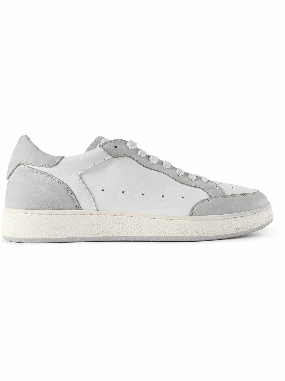【関税込み】Officine Creative グレー The Dime 001 スニーカー Men's Off White Suede Low Top Sneakers: THE DIME 001
