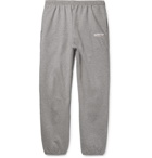 Balenciaga - Tapered Logo-Print Loopback Cotton-Jersey Sweatpants - Men - Gray