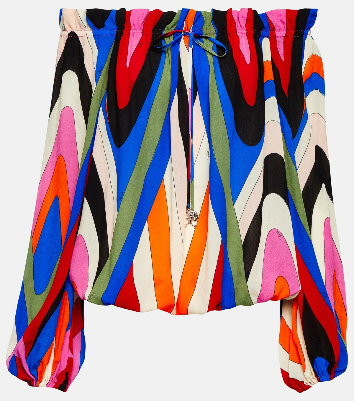 Pucci Printed offshoulder shirt Emilio Pucci