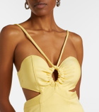 Rabanne Cutout layered ruffled minidress