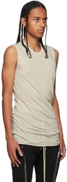 Rick Owens Beige Basic Tank Top