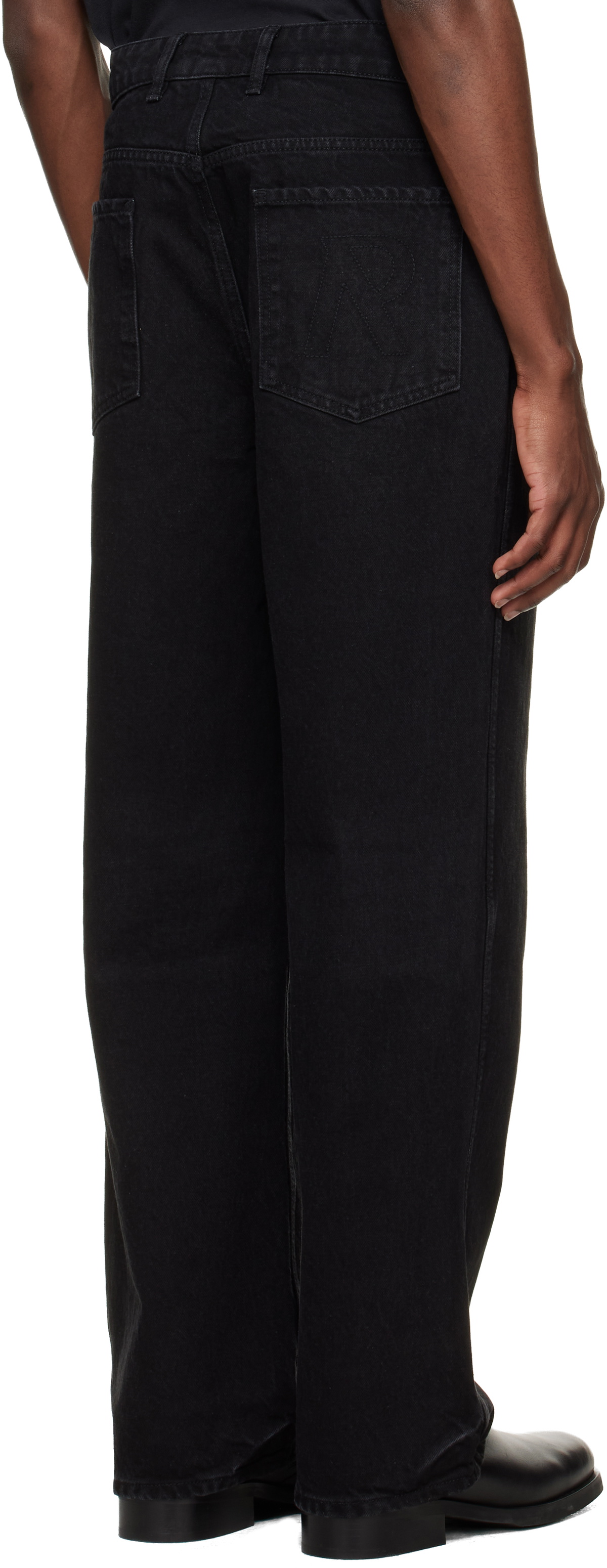 Represent Black R3 Baggy Jeans