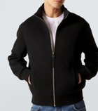 Givenchy Herringbone cotton-blend zip-up sweater