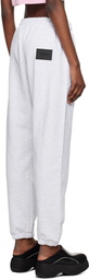 We11done Gray Printed Lounge Pants