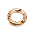 Balenciaga Men's Solid 2.0 Ring in Antique Gold