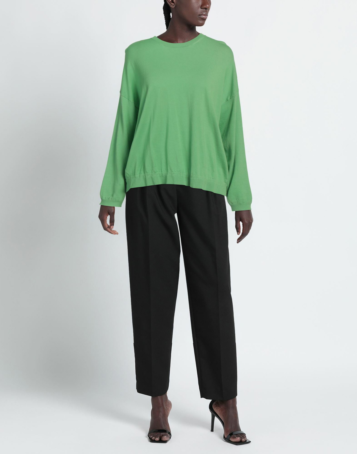 Goes Botanical Womens Sweater in Green