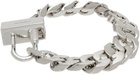 Givenchy Silver G Chain Lock Bracelet