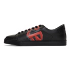 Burberry Black and Red Albert Sneakers