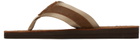 Polo Ralph Lauren Brown Vintage Bolt Flip Flops