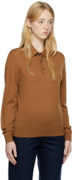 ZEGNA Brown Ribbed Polo