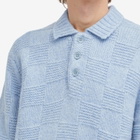 Percival Men's Shugart Knit Polo in Blue