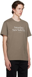 Saturdays NYC Brown Miller T-Shirt