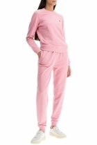 MAISON KITSUNE fox head regular fit unisex sweatshirt Pink