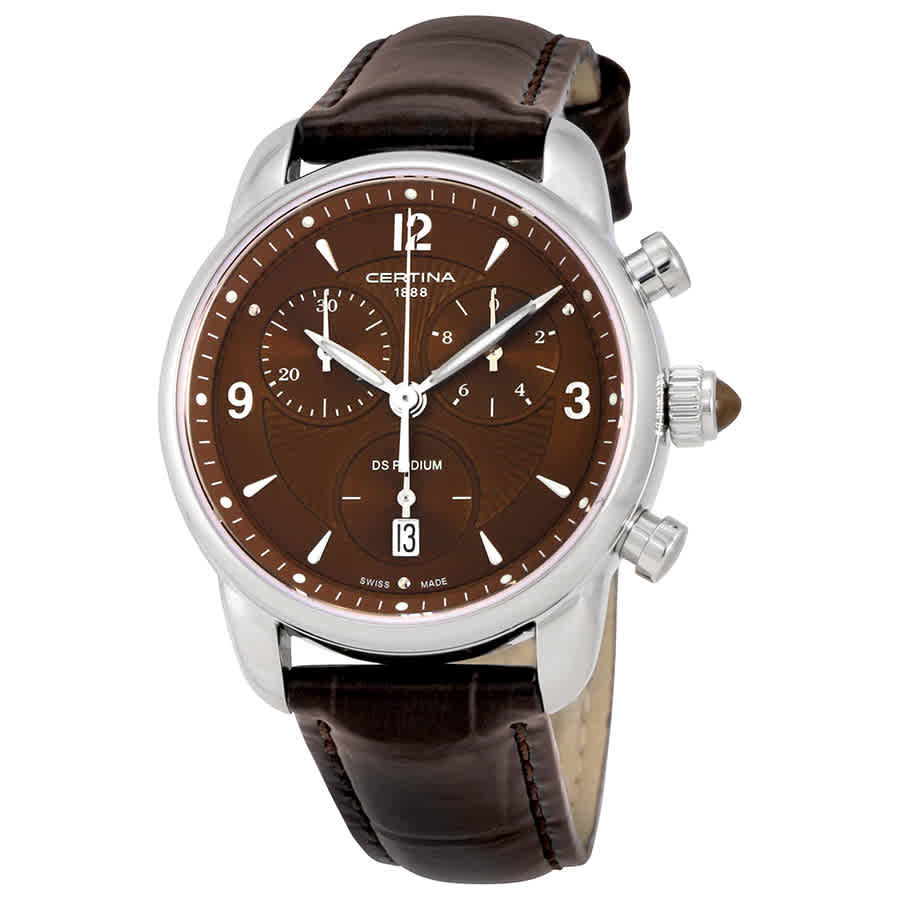 Certina DS Podium Chronograph Quartz Brown Dial Ladies Watch  display picture 2