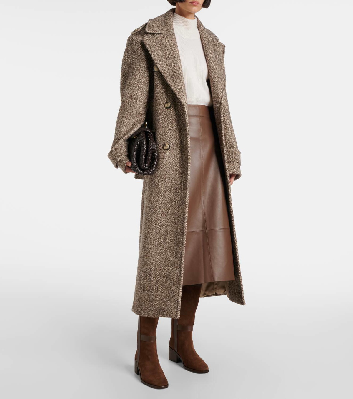 Clergerie Lyube 65 shearling-lined suede knee-high boots