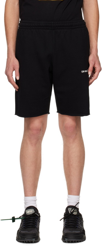 Photo: Off-White Black Printed Shorts