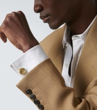 Octavia Elizabeth Button 18kt gold cufflinks