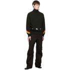 Toga Virilis Khaki Hole Knit Turtleneck